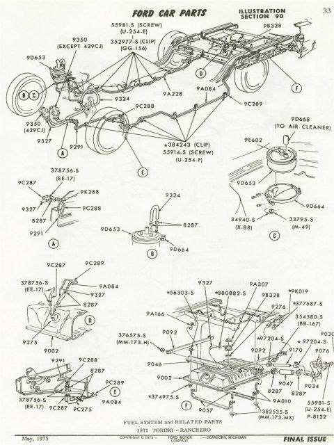 1972 Ford Ranchero - 71 Fuel System