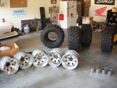 1993 Ford Bronco - Bought the wheels from RescueBronc and the tires from a jeeper. 35" TSL's and 15x10 Eagle Alloys.