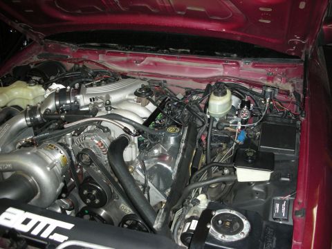1992 Ford Crown Victoria - Custom engine modifications are visible in this engine bay, including a prominent supercharger unit.
