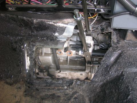 1996 Ford Bronco - The transmission housing has some visible text, but no year is discernible from this angle.