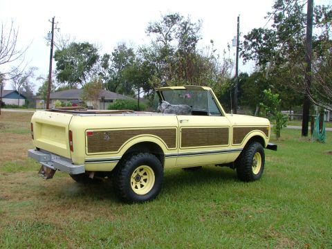 1975 International Scout II - This 1975 International Scout II features distinctive wood grain paneling on its sides.