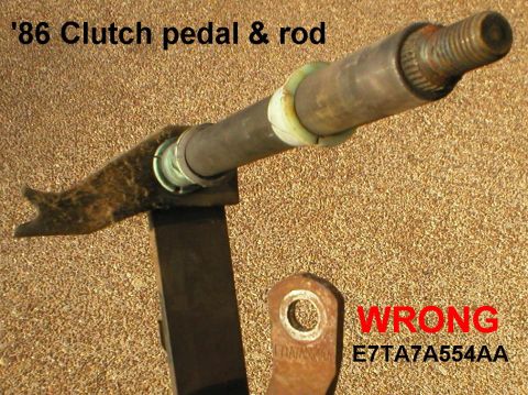 1983 Ford Bronco - The only solution was a later pedal shaft with splines, so I found an '86 shaft & pedal. The '87 lever is totally wrong. [url=https://www.s…
