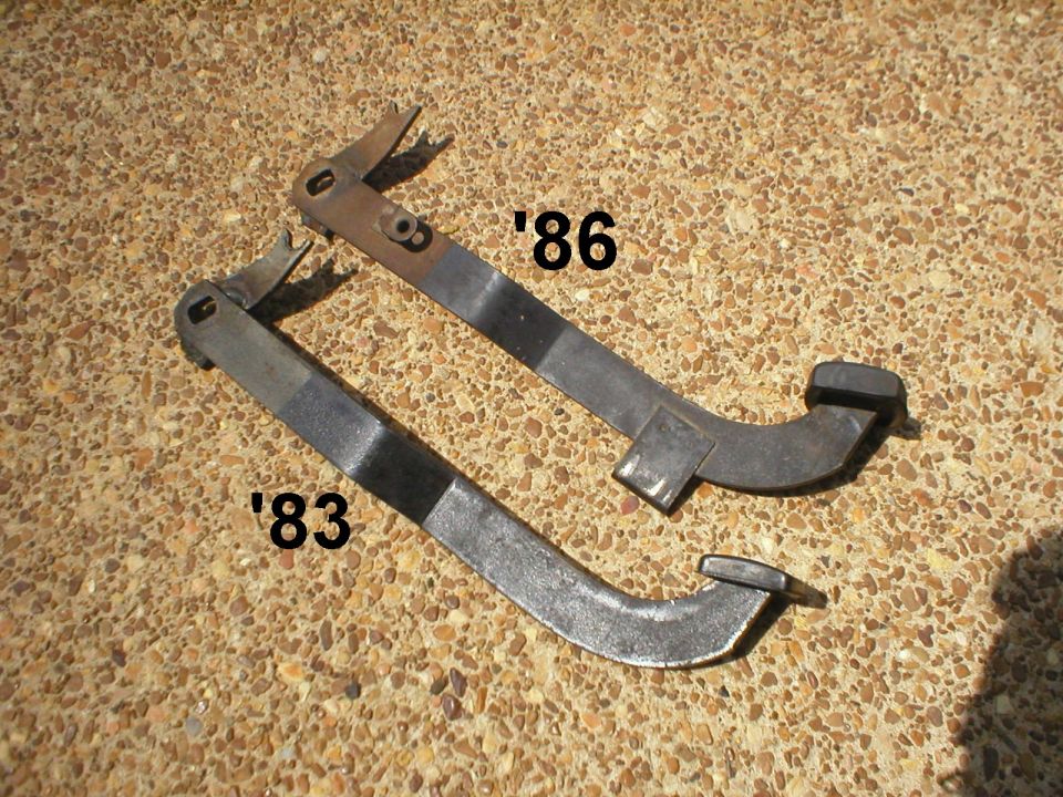 When I compared the pedals, the spring bracket seemed different.