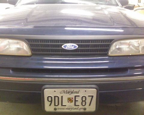 1993 Ford Crown Victoria - new, flat black grill after painting