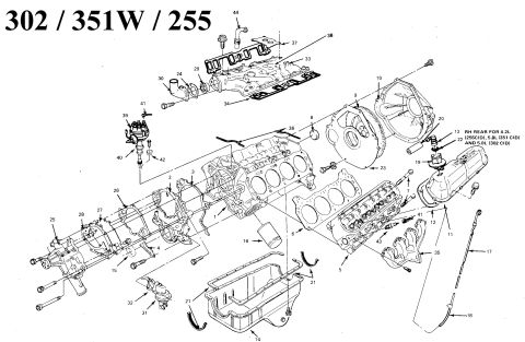 1983 Ford Bronco - 302ci Exploded