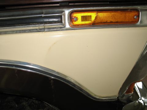1979 Ford Bronco - Keep in mind the front portion of my fender is pushed about 1" to 1.5" back from being run into a tree or some shit...