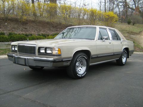 1988 Mercury Grand Marquis - This 1988 Mercury Grand Marquis is seen from a 3/4 front angle.