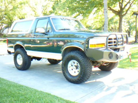 1992 Ford Bronco - This 1992 Ford Bronco is presented with a custom front bumper and large off-road tires.