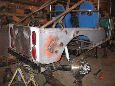 1992 Ford Bronco - This custom vehicle is in a state of construction, a roll cage and racing seats.