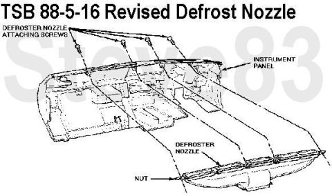 1983 Ford Bronco - TSB 88-05-16 Revised Defrost Nozzle Publication Date: MARCH 2, 1988 LIGHT TRUCK: 1987-88 F-SERIES, BRONCO ISSUE: Uneven defroster air flow…