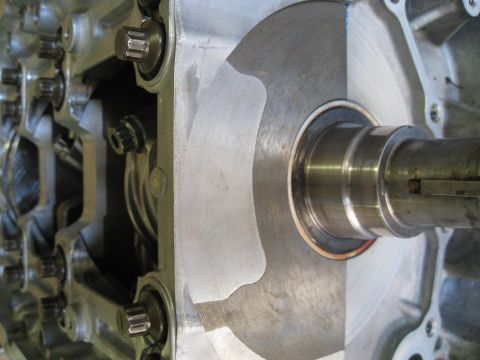 1994 Ford Probe - Internal engine components are visible, including a crankshaft and part of the engine block.