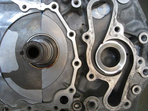 1994 Ford Probe - Detailed view of internal engine components, including a shaft and gasket assembly.