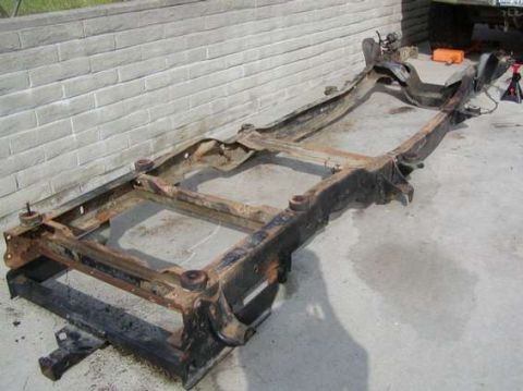 1981 Ford Bronco - This is the 1993 Frame that I bought for $100 to replace the "Swiss Cheese" Style 1981 Frame that I cracked in 12 places!!