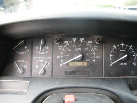 1992 Ford Bronco - Interior view of dashboard gauges, including speedometer and tachometer, with an odometer reading of 78041.8.