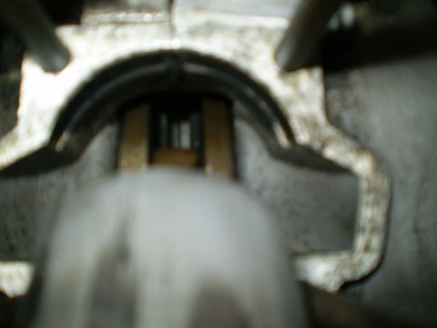 1981 Garelli Rally Sport - Close-up view of an engine component, showing internal mechanical parts.