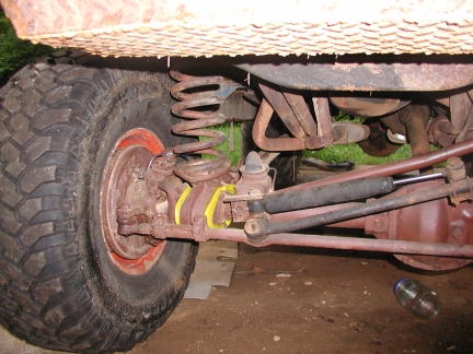 1967 Ford Bronco - Inside the passenger side after file look at the pretty yellow bushings
