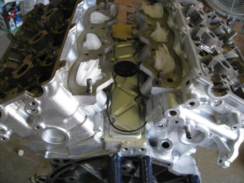 1994 Ford Probe - Engine block disassembled, revealing internal components and passages.