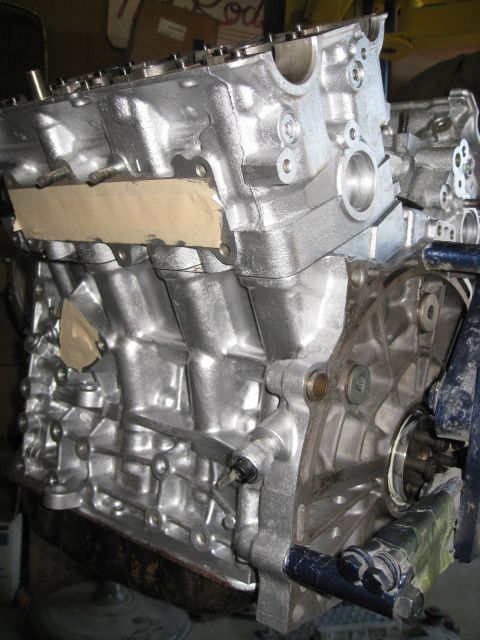 1994 Ford Probe - Engine block shown in detail, possibly during a rebuild or restoration process.