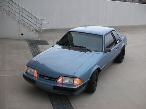 1990 Ford Mustang - 1990 Ford Mustang coupe exterior shot.