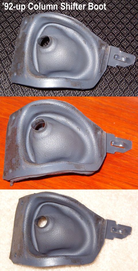1994 Ford Crown Victoria - Column Shifter Boot for '92-up It may be DARK gray, blue, or black, but I took it from a car with a dark brown column.