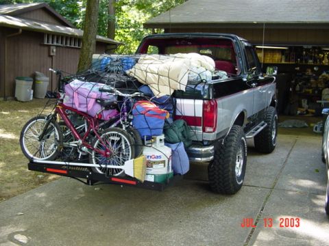 1989 Ford Bronco - All packed up and ready to head to Ft. Stevens