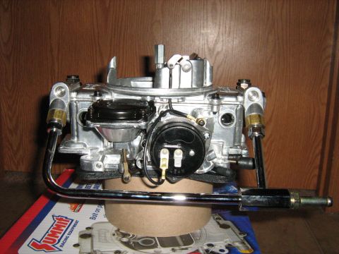 1988 Mercury Grand Marquis - A detailed view of a rebuilt Holley carburetor, likely for a performance application.