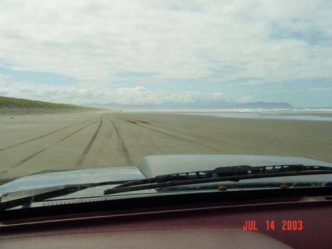 1989 Ford Bronco - Cruising down the beach