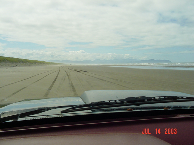 Cruising down the beach