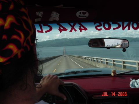 1989 Ford Bronco - I want across the Astoria bridge on the way home....Bridge is cool!!