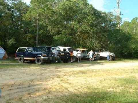 1995 Ford Bronco - Jon, Blaze, Jeremy, Allen, and Roy (one of our buddies from Clay county 4x4).