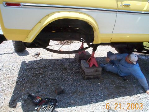 1978 Ford Bronco - 14 bolt removed.