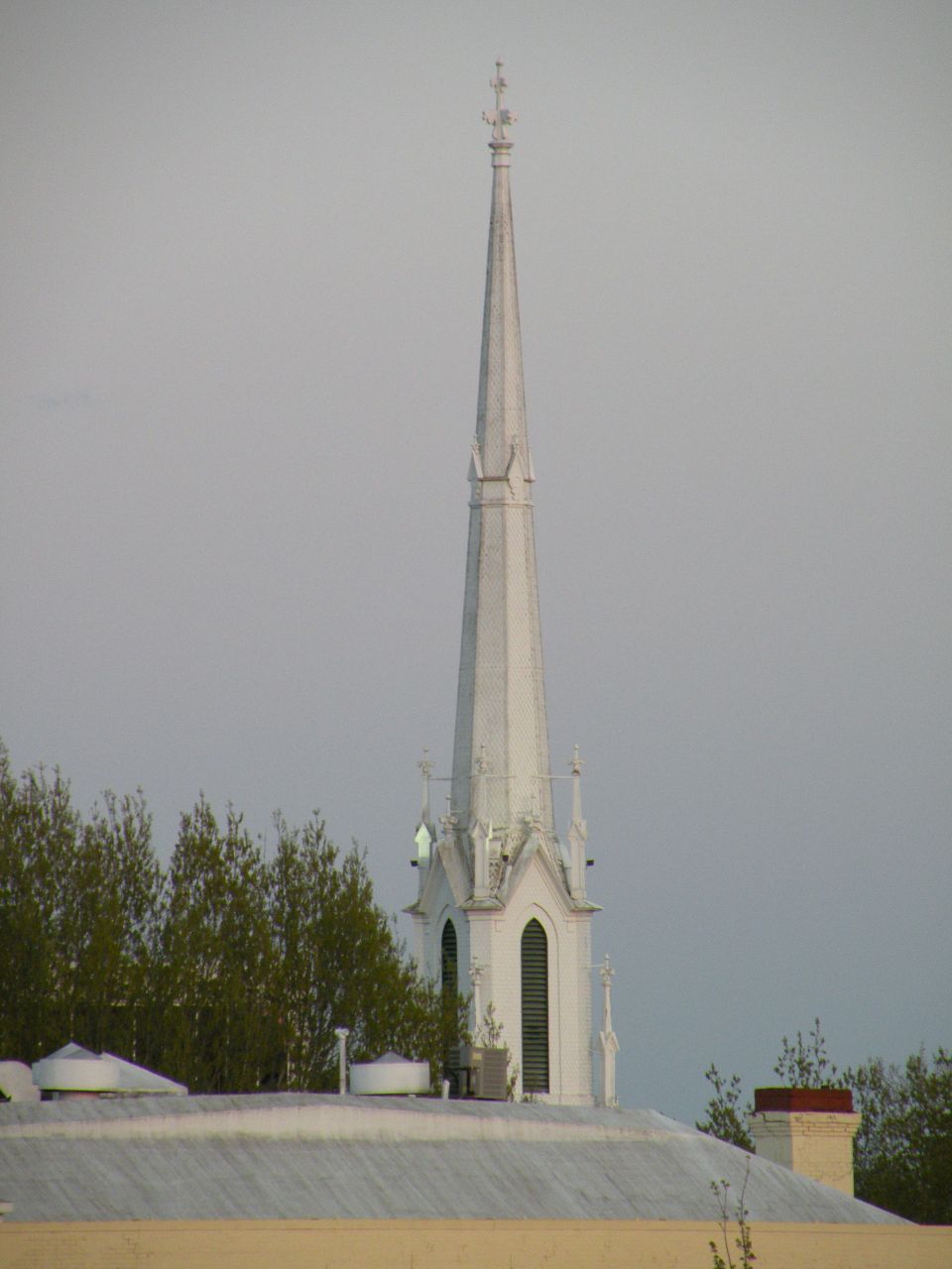 White church steeple