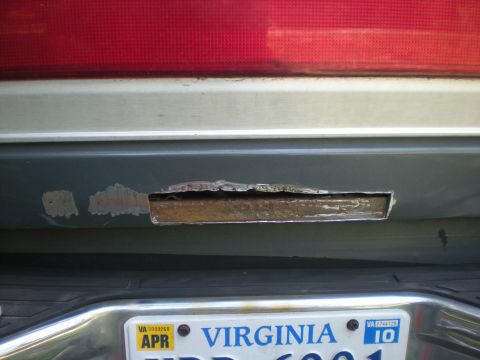 1990 Ford Bronco - Cut the really bad rust away.