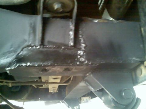 1996 Ford Bronco - This photo shows a welded repair on a vehicle's frame, not a complete vehicle.