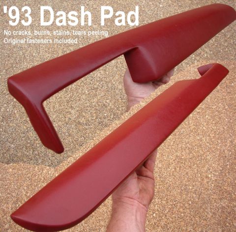 1983 Ford Bronco - Red '93 Dash Pad (VERY slightly lighter red than '94-97) Blemish-free with all seven original 9mm nuts. Ships as 3.5 lbs in a USPS Priority…