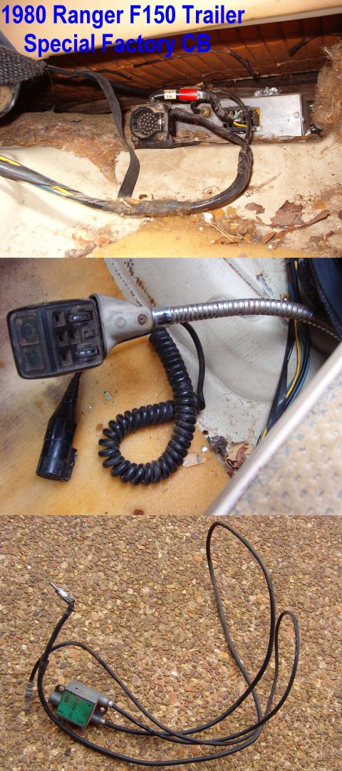 1983 Ford Bronco - Factory CB in a 1980 Ranger F150 Trailer Special If the buttons weren't missing from the handset, I'd have snagged it. I didn't try to powe…