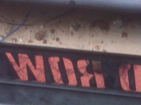 2008 Jeep Wrangler - Close-up of a Rancho bumper with red lettering visible.