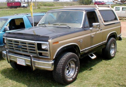 1983 Ford Bronco - Note the roof rack