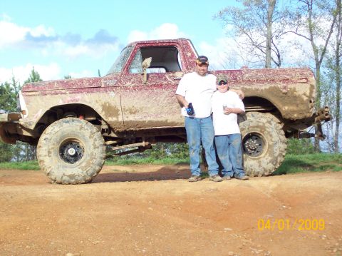1978 Ford Bronco - Me and Mason posing