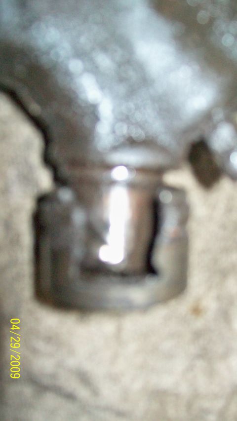 1973 Ford Ranchero - A close-up view of a vehicle's u-joint, dated April 29, 2009.