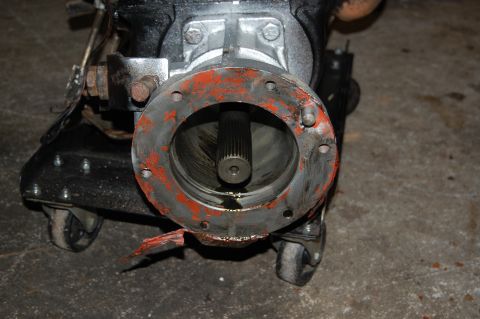 1994 Ford Bronco - This image shows a close-up of a vehicle's transmission output shaft and housing, not a complete vehicle.
