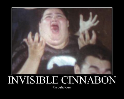 1990 Ford Bronco - This meme features text overlaying an image of a person screaming, with the caption 'INVISIBLE CINNNABON' and 'It's delicious'.