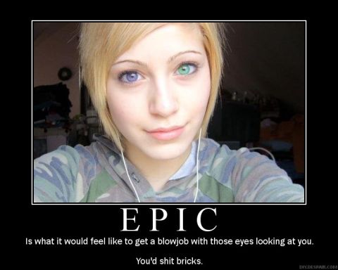 1990 Ford Bronco - This image features a young woman with striking heterochromia, displaying one blue eye and one purple eye.