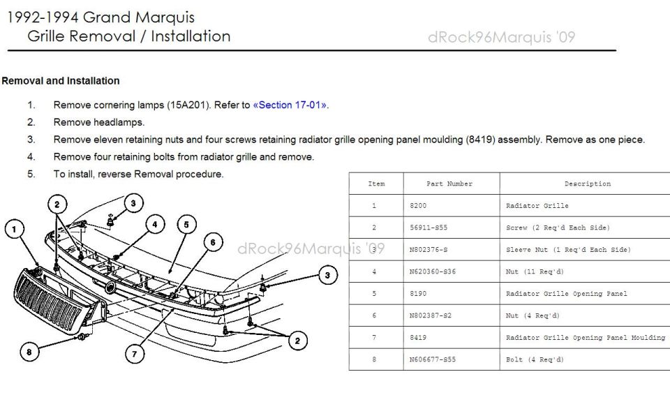1992-1994 GMQ grille removal


93-97 CV, see here:
http://www.supermotors.net/registry/media/684730