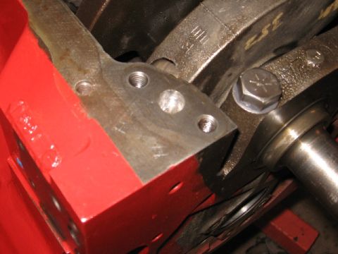 1966 Ford F-100 - Crappy pic, but we modified the oil galley to be a little bigger and flow better for the oil pickup.