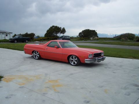 1973 Ford Ranchero - this is with the "big block-cut" coils in front and the modified coils in the rear; the car looks good, but rides like junk.