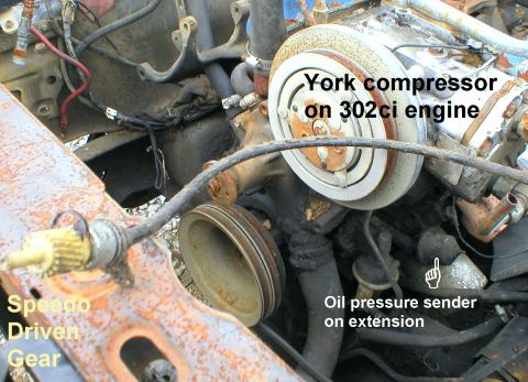 1983 Ford Bronco - Speedometer Gear, York Compressor, & Oil Pressure Sender for V8 [url=https://www.supermotors.net/registry/media/768241] https://www.supermo…