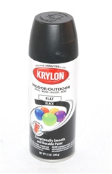 1987 Suzuki Samurai - A can of Krylon flat black spray paint is shown, suitable for indoor and outdoor applications.