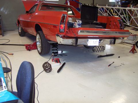 1973 Ford Ranchero - I'm replacing the coil springs and shocks.