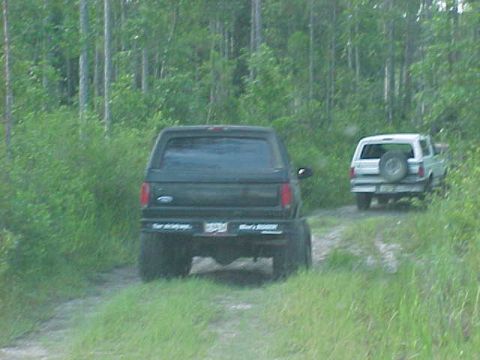 1992 Ford Bronco - Shane behind me on our way, I think to Stump Trail.